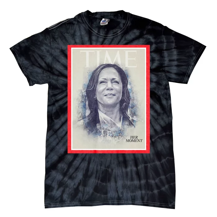 Magazine Cover President Kamala Harris Time Cover Campaign Supporters 2024 Tie-Dye T-Shirt