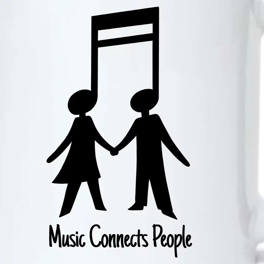 Music Connect People Cute Gift Black Color Changing Mug