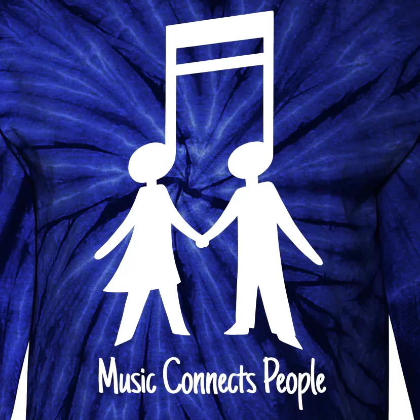 Music Connect People Cute Gift Tie-Dye Long Sleeve Shirt