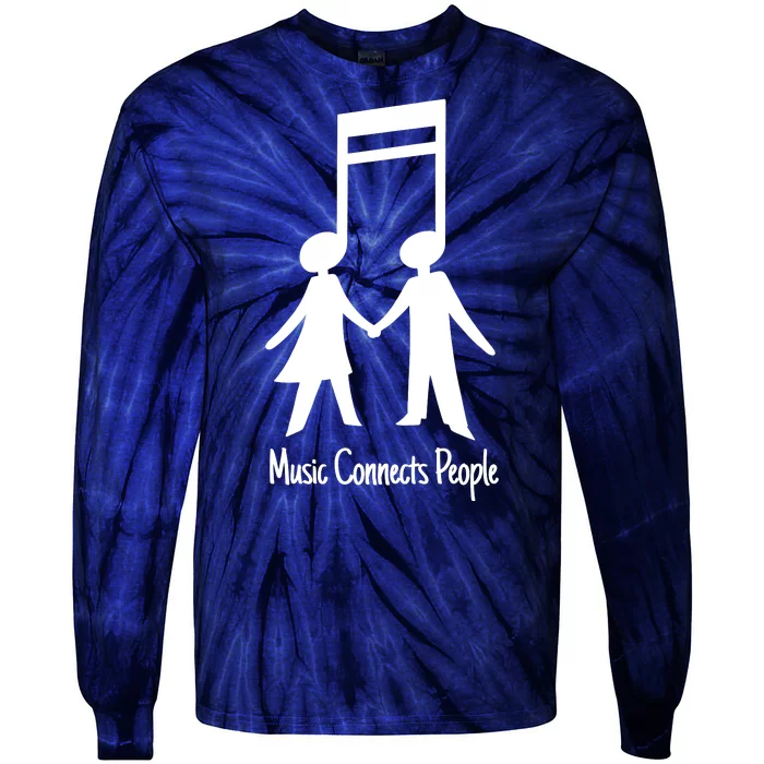 Music Connect People Cute Gift Tie-Dye Long Sleeve Shirt