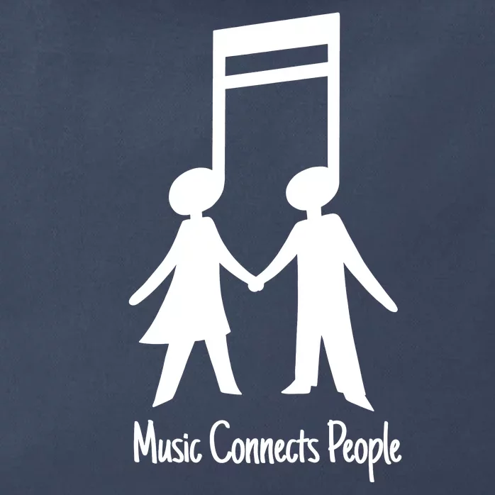 Music Connect People Cute Gift Zip Tote Bag