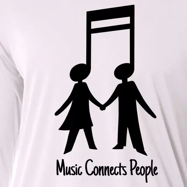 Music Connect People Cute Gift Cooling Performance Long Sleeve Crew