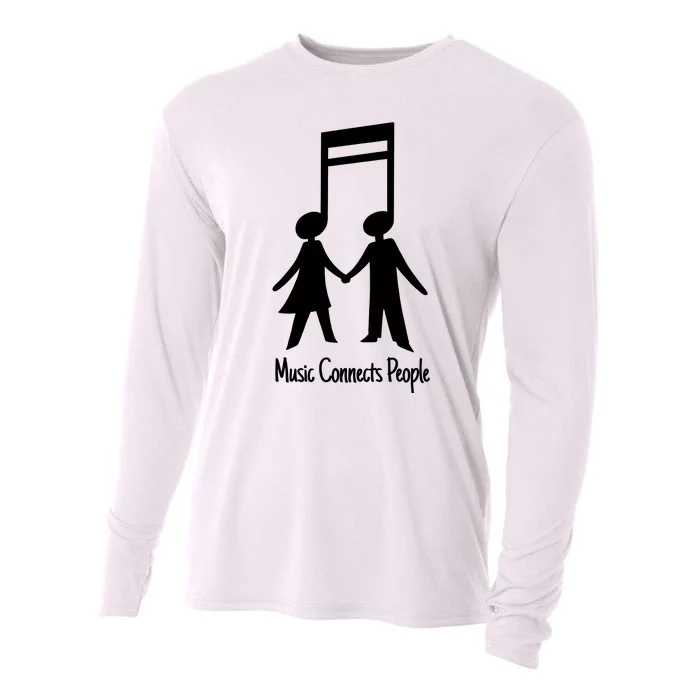 Music Connect People Cute Gift Cooling Performance Long Sleeve Crew