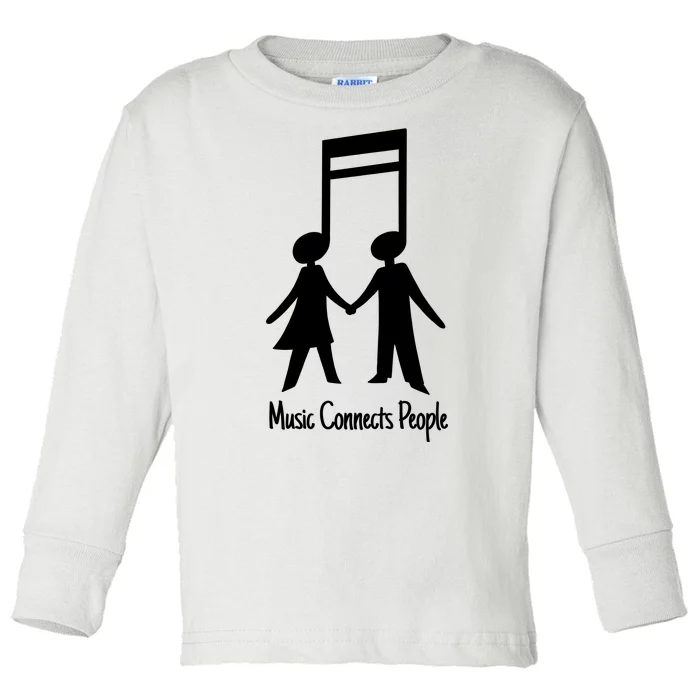 Music Connect People Cute Gift Toddler Long Sleeve Shirt