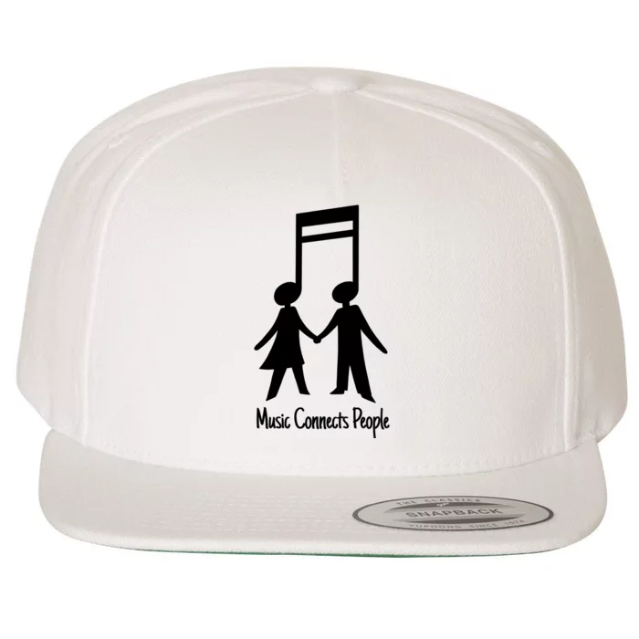 Music Connect People Cute Gift Wool Snapback Cap