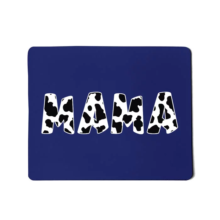 Mama Cow Print Cow Pattern Mother's Day Mousepad