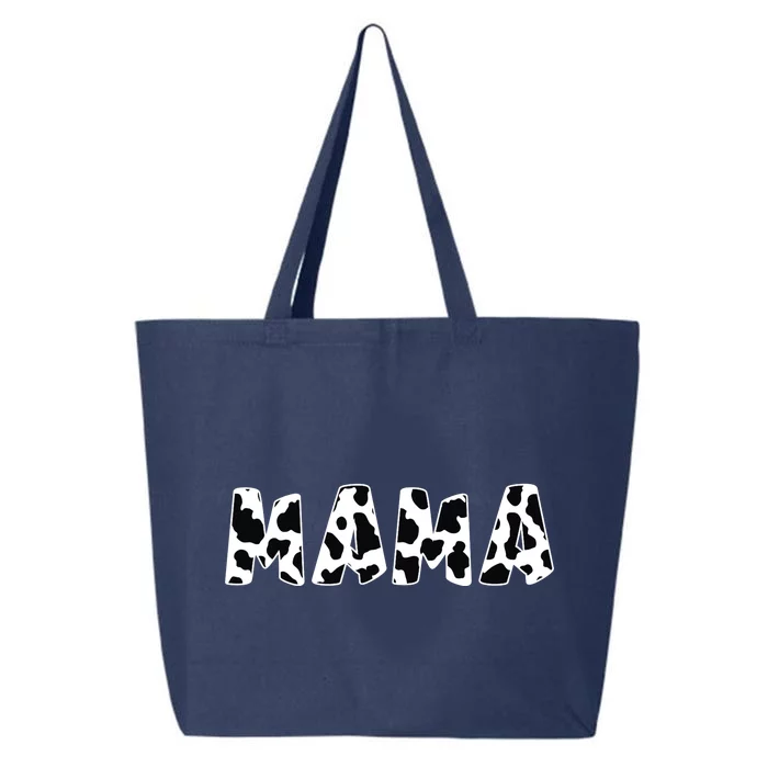 Mama Cow Print Cow Pattern Mother's Day 25L Jumbo Tote