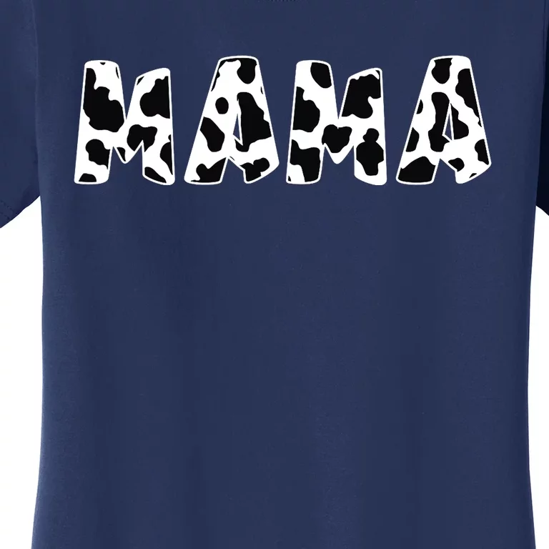 Mama Cow Print Cow Pattern Mother's Day Women's T-Shirt