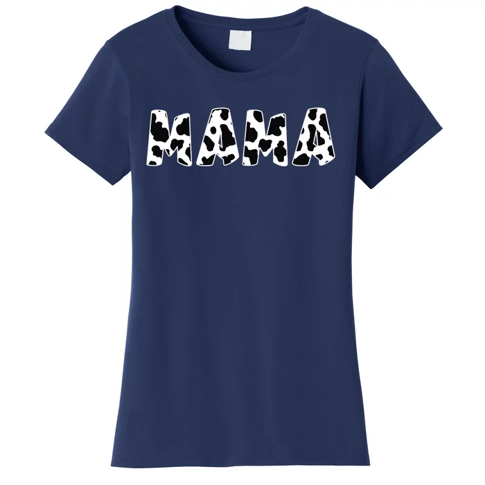 Mama Cow Print Cow Pattern Mother's Day Women's T-Shirt