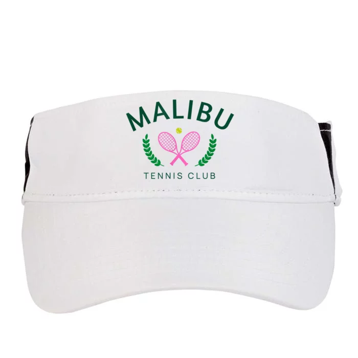 Malibu California Preppy Tennis Club Adult Drive Performance Visor