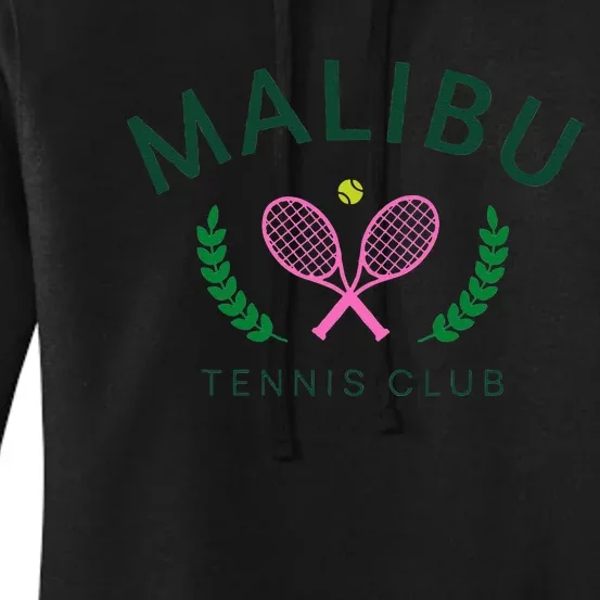 Malibu California Preppy Tennis Club Women's Pullover Hoodie