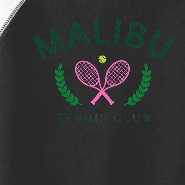 Malibu California Preppy Tennis Club Toddler Fine Jersey T-Shirt