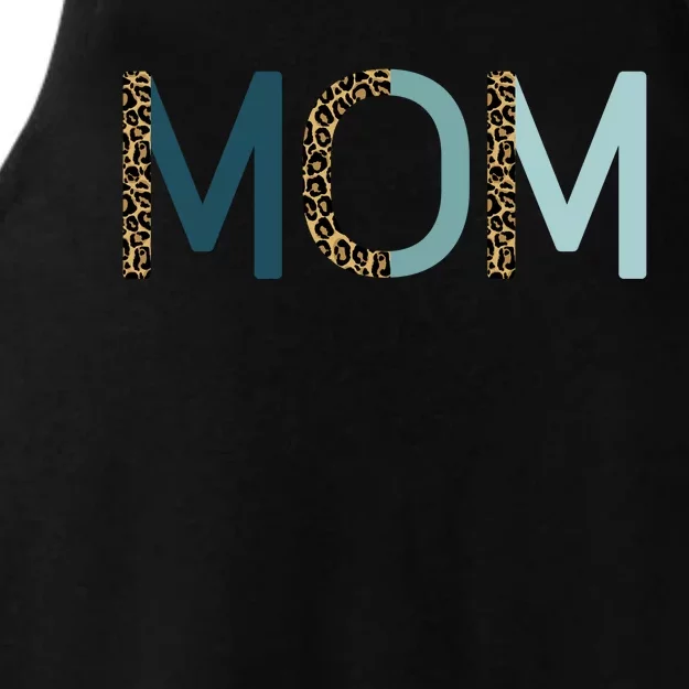 Mom Cheetah Print Cute Mother's Day Gift Ladies Tri-Blend Wicking Tank