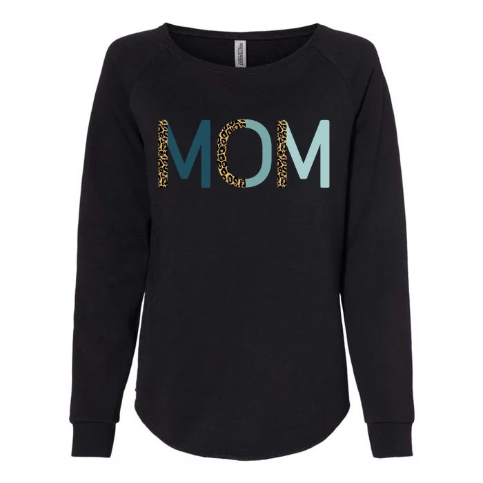 Mom Cheetah Print Cute Mother's Day Gift Womens California Wash Sweatshirt