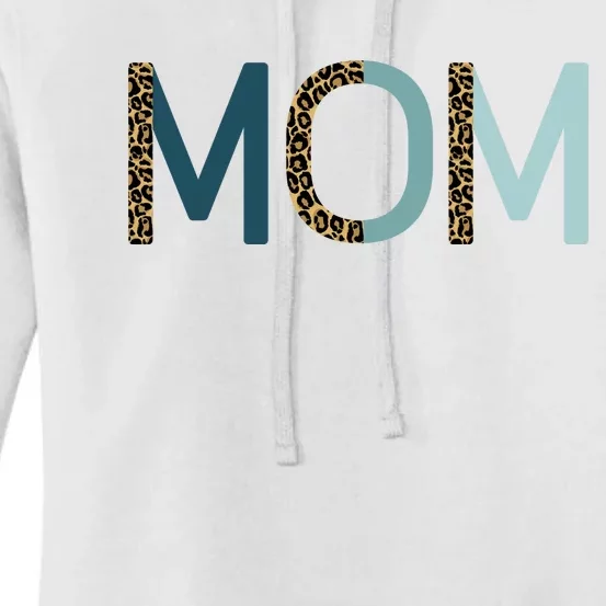 Mom Cheetah Print Cute Mother's Day Gift Women's Pullover Hoodie