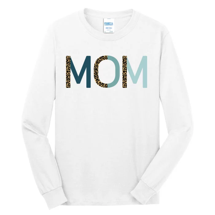 Mom Cheetah Print Cute Mother's Day Gift Tall Long Sleeve T-Shirt