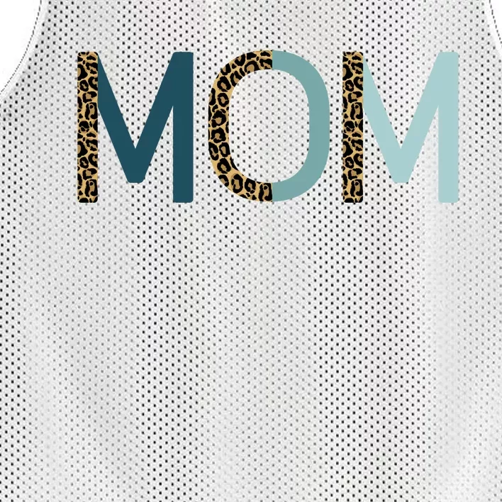 Mom Cheetah Print Cute Mother's Day Gift Mesh Reversible Basketball Jersey Tank