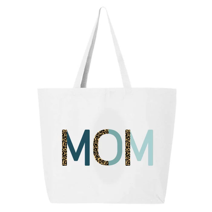 Mom Cheetah Print Cute Mother's Day Gift 25L Jumbo Tote