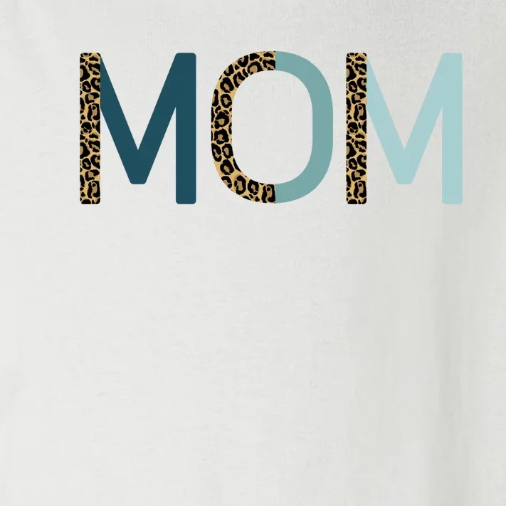 Mom Cheetah Print Cute Mother's Day Gift Toddler Long Sleeve Shirt