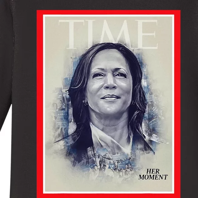 Magazine Cover President Kamala Harris Time Cover Campaign Baby Long Sleeve Bodysuit