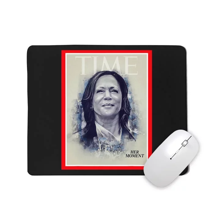 Magazine Cover President Kamala Harris Time Cover Campaign Mousepad