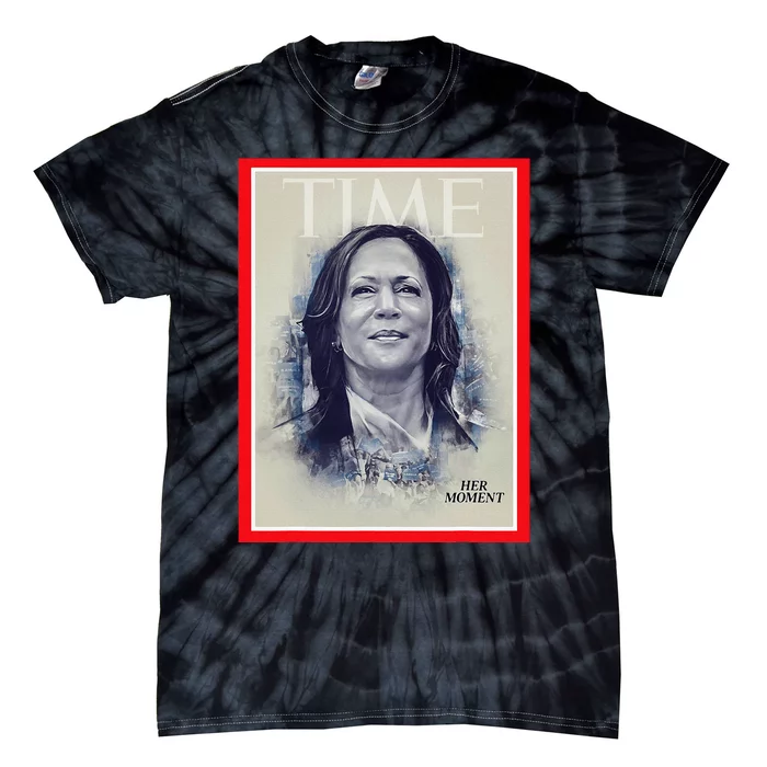 Magazine Cover President Kamala Harris Time Cover Campaign Tie-Dye T-Shirt