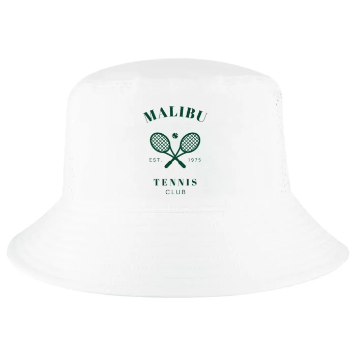 Malibu California Preppy Tennis Club Green Cool Comfort Performance Bucket Hat