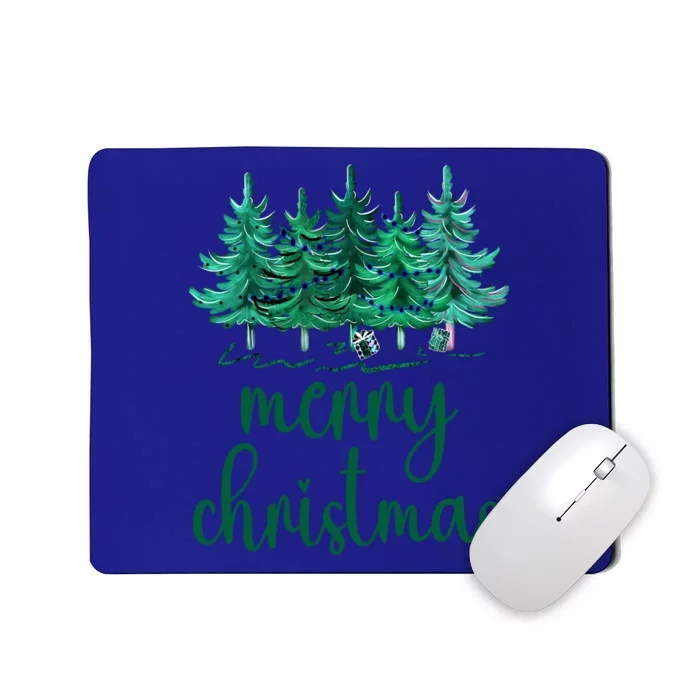 Merry Christmas Pink Christmas Tree Santa Xmas Gift Mousepad