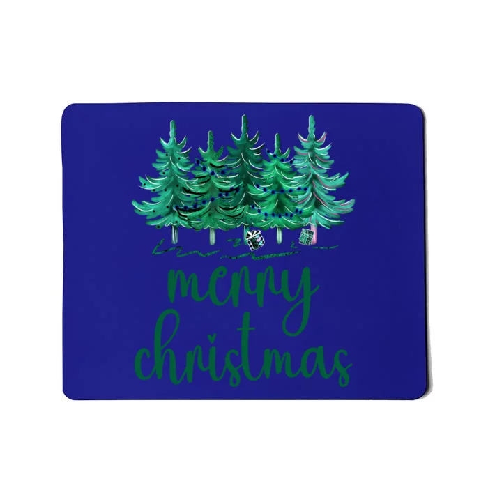 Merry Christmas Pink Christmas Tree Santa Xmas Gift Mousepad