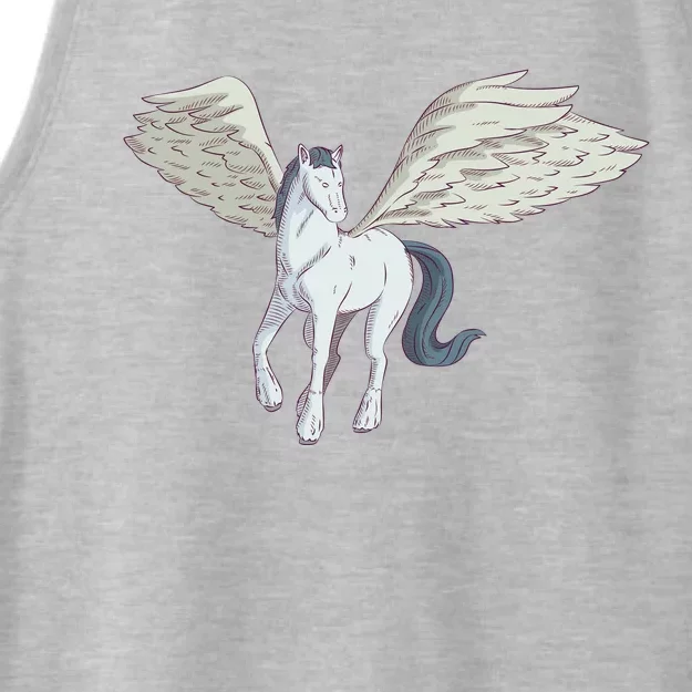 Mythical Creature Pegasus Ladies Tri-Blend Wicking Tank