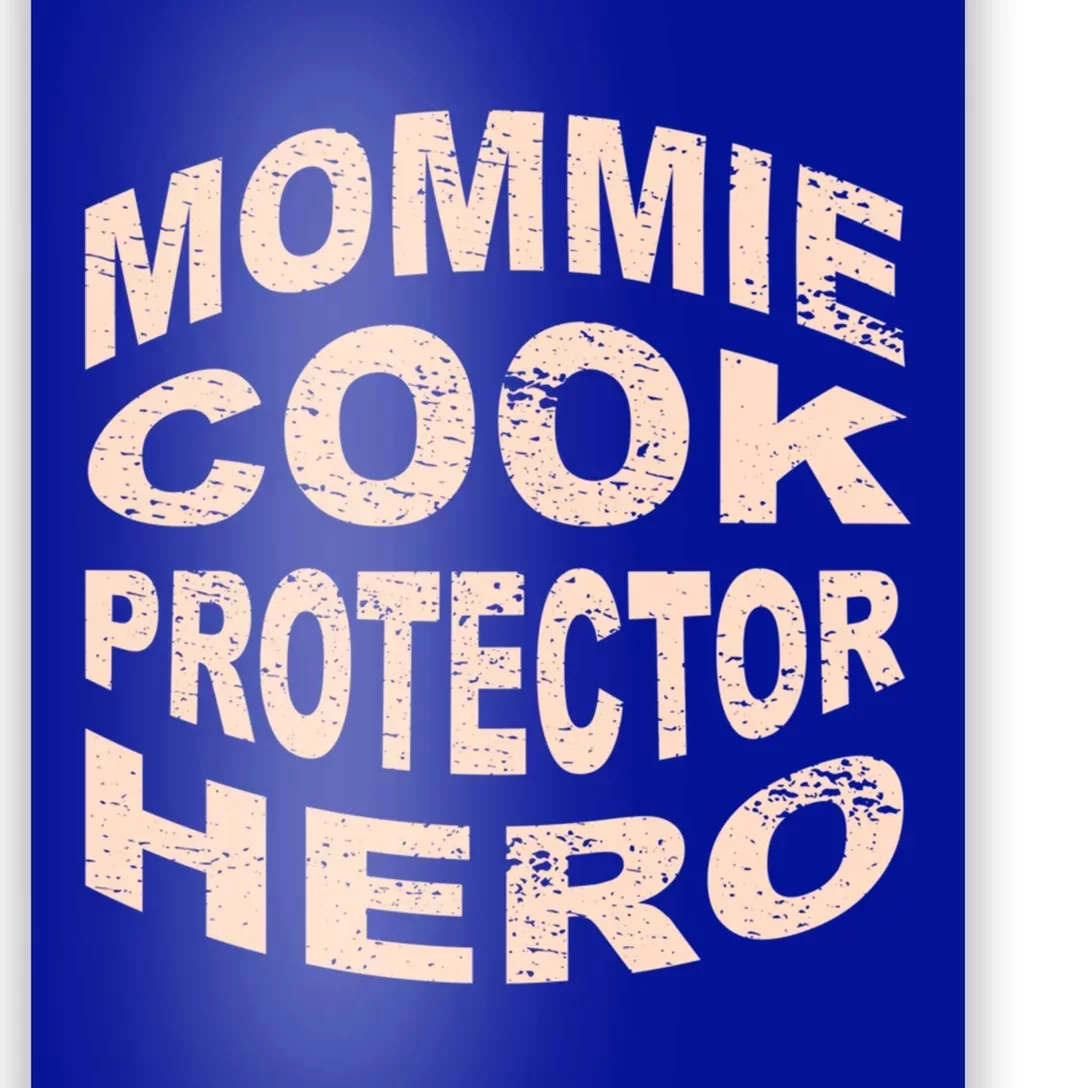 Mommie Cook Protector Hero Mom Profession Superhero Chef Gift Poster