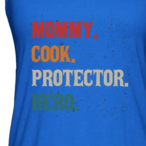 Mommy Cook Protector Hero Mom Mama Chef Cooker Profession Gift Ladies Essential Flowy Tank