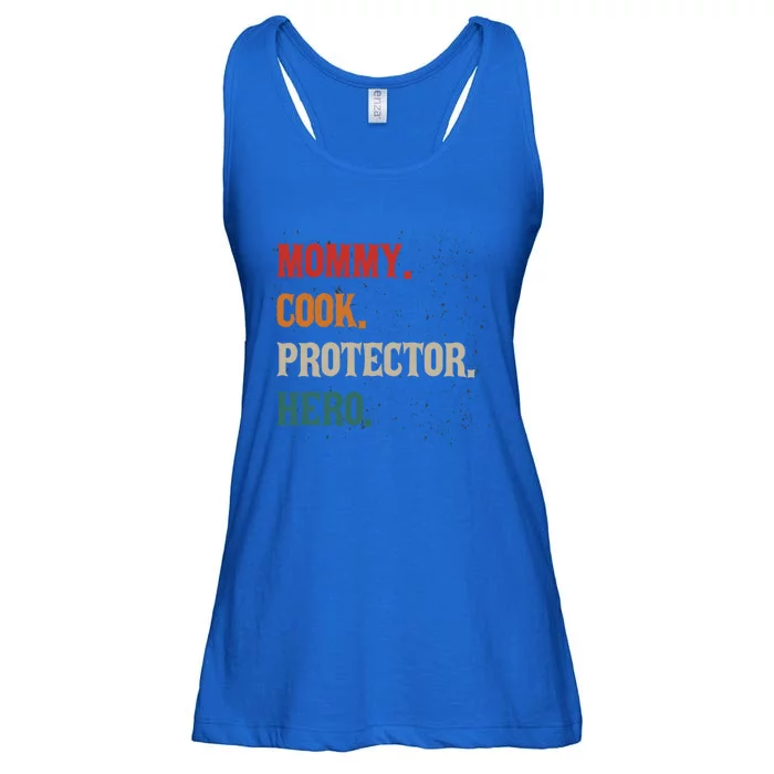 Mommy Cook Protector Hero Mom Mama Chef Cooker Profession Gift Ladies Essential Flowy Tank