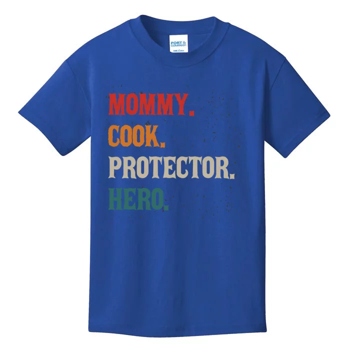 Mommy Cook Protector Hero Mom Mama Chef Cooker Profession Gift Kids T-Shirt