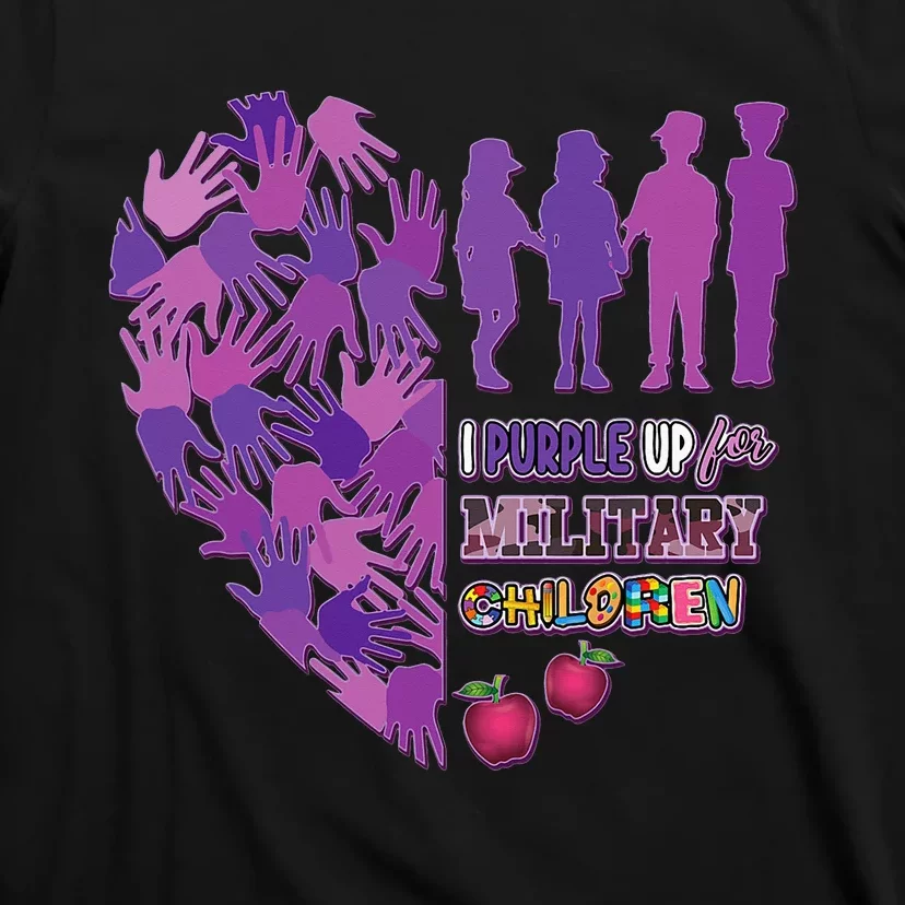 Military Child Purple Up for Military T-Shirt