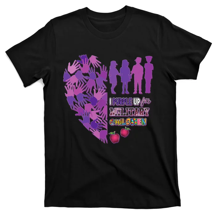 Military Child Purple Up for Military T-Shirt