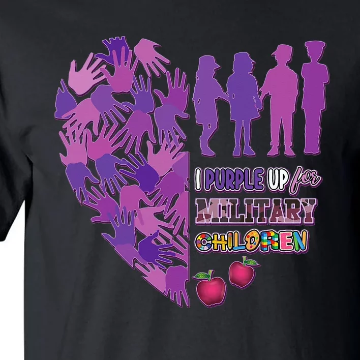 Military Child Purple Up for Military Tall T-Shirt