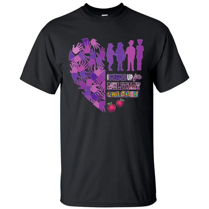 Military Child Purple Up for Military Tall T-Shirt