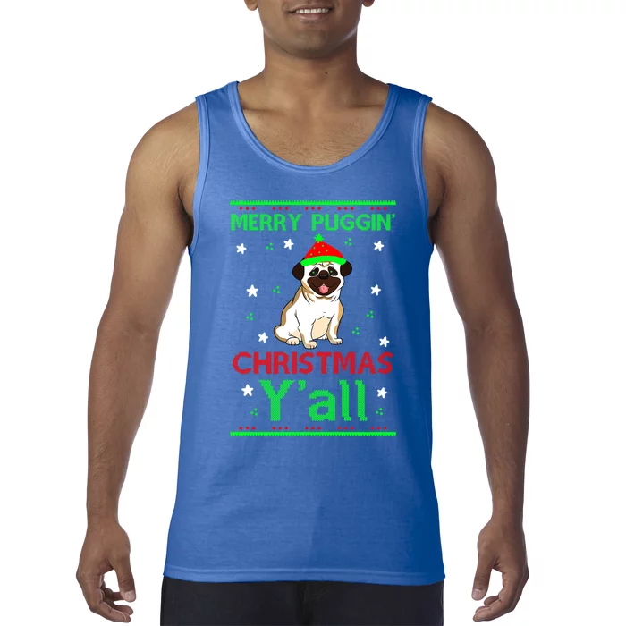 Merry Christmas Pug Gift Tank Top