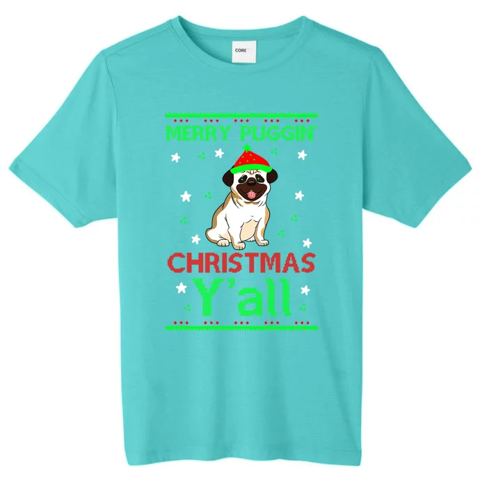 Merry Christmas Pug Gift ChromaSoft Performance T-Shirt