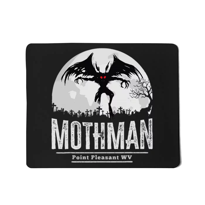 Mothman Cryptid Point Pleasant Cryptozoology Halloween Mousepad