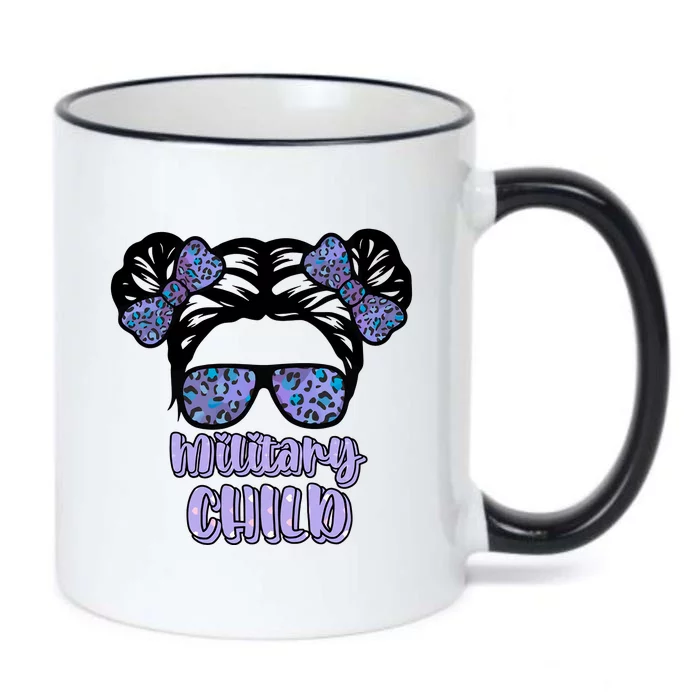 Military Child Purple Up Month Of Military Child Awareness Black Color Changing Mug