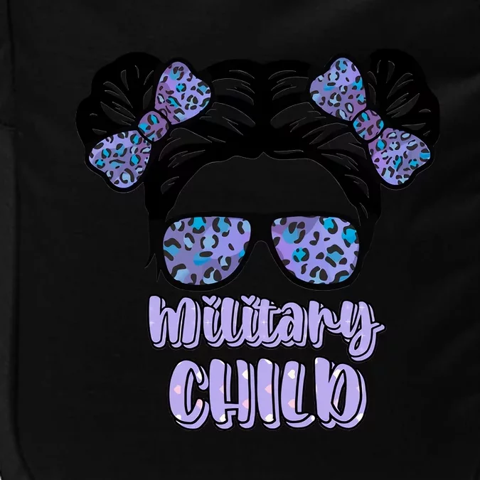 Military Child Purple Up Month Of Military Child Awareness Impact Tech Backpack