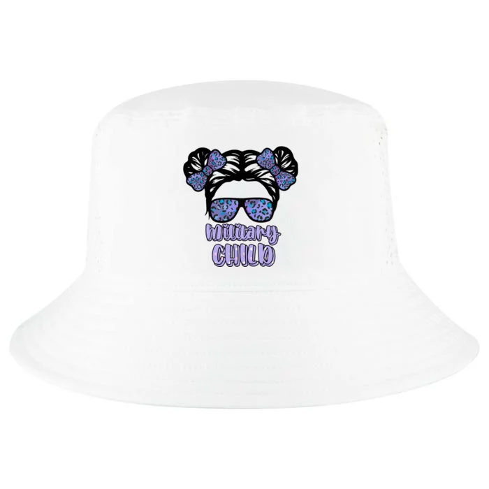 Military Child Purple Up Month Of Military Child Awareness Cool Comfort Performance Bucket Hat