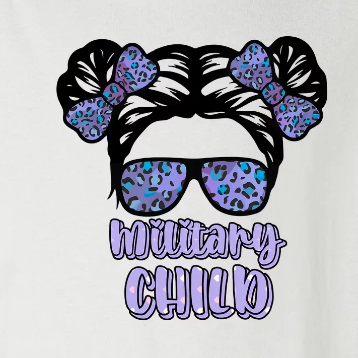 Military Child Purple Up Month Of Military Child Awareness Toddler Long Sleeve Shirt