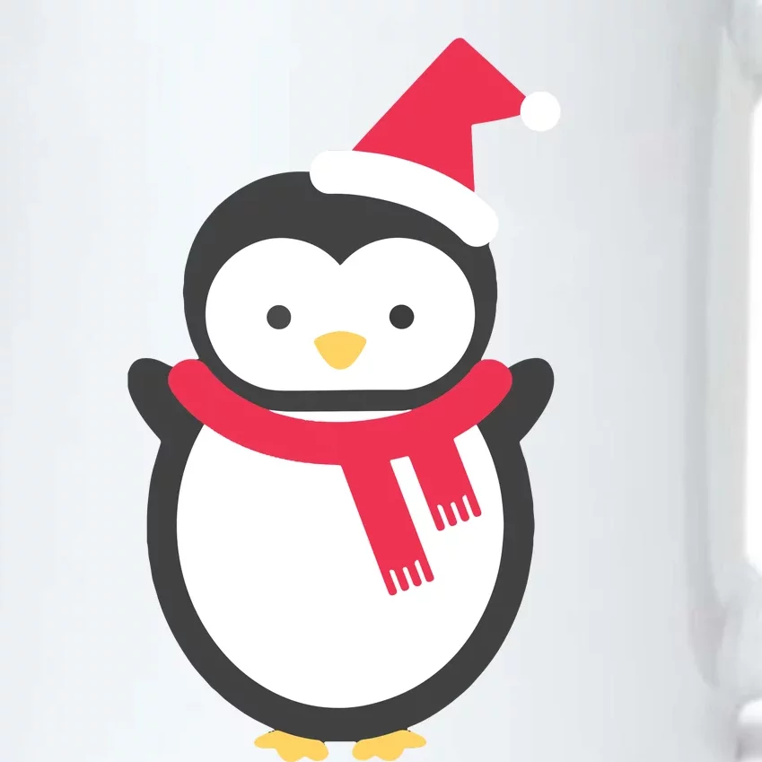 Merry Christmas Penguin Black Color Changing Mug