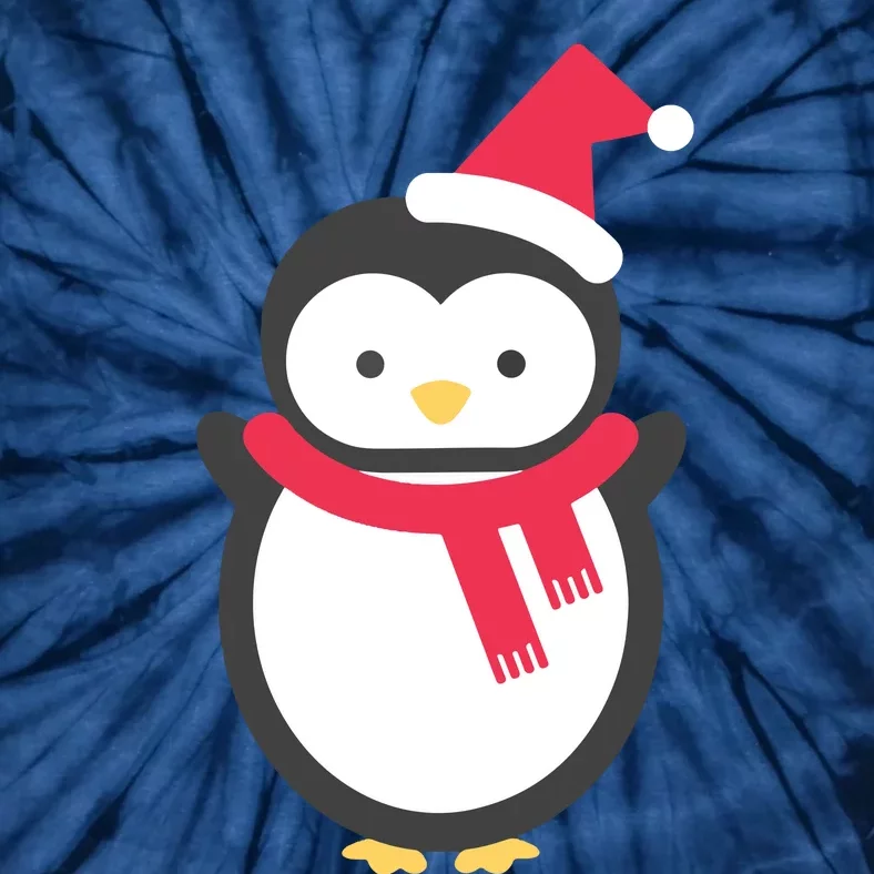 Merry Christmas Penguin Tie-Dye T-Shirt