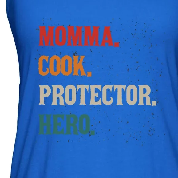 Momma Cook Protector Hero Mom Mama Chef Cooker Profession Great Gift Ladies Essential Flowy Tank