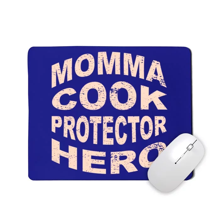 Momma Cook Protector Hero Mom Profession Superhero Chef Gift Mousepad