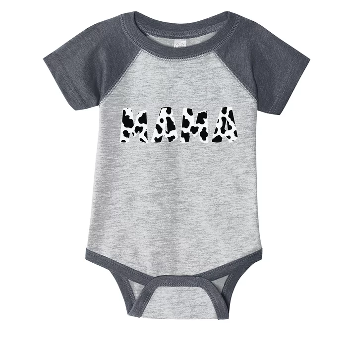 Mama Cow Print Cow Pattern Mother's Day Infant Baby Jersey Bodysuit